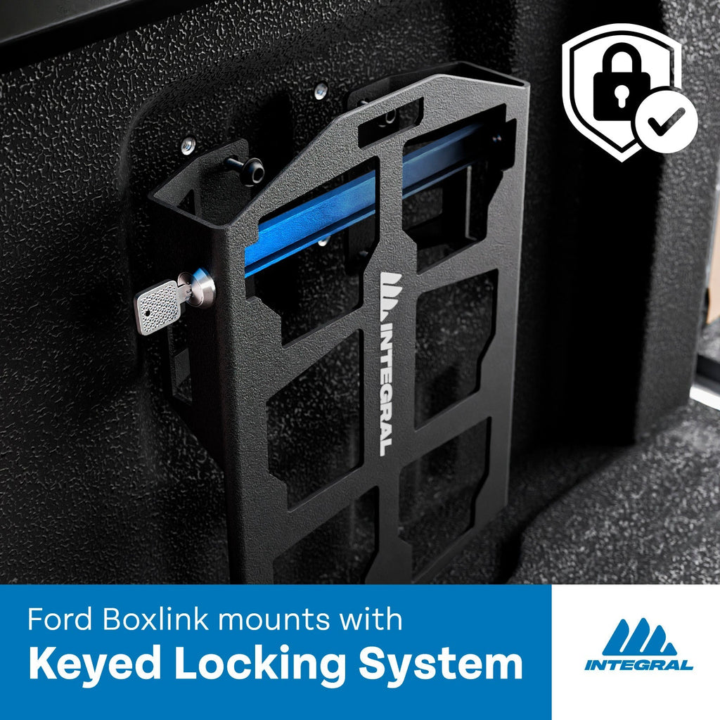 Integral Boxlink Plate (Half) - Ford F150 & RAPTOR (2015+), Super Duty (2017+) - Compatible with Milwaukee Tool Packout Organizers