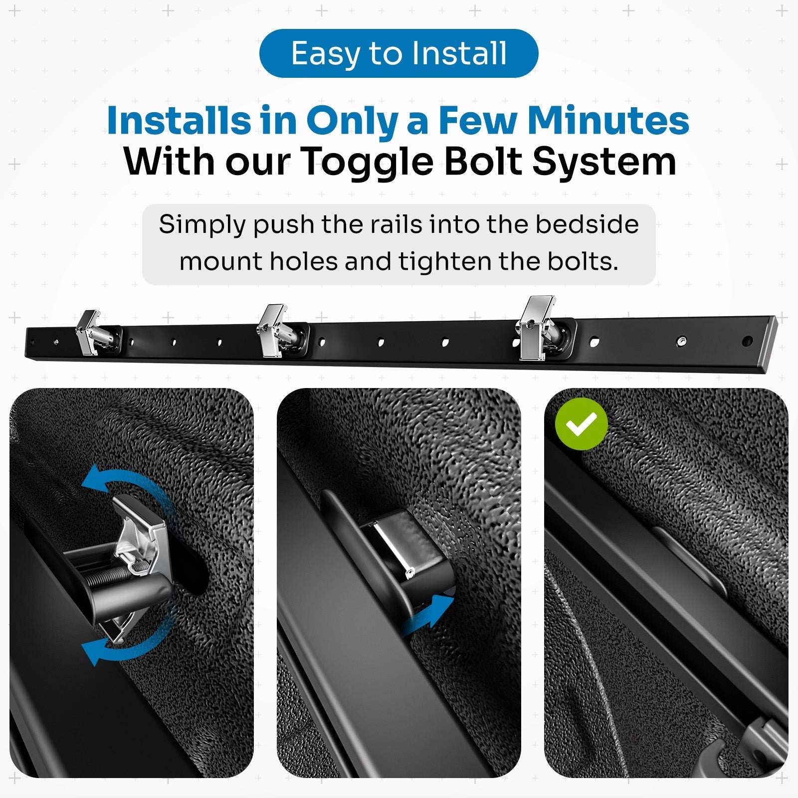 Integral Rails - Bedside Rail System - Chevrolet Colorado & GMC Canyon (2023+)