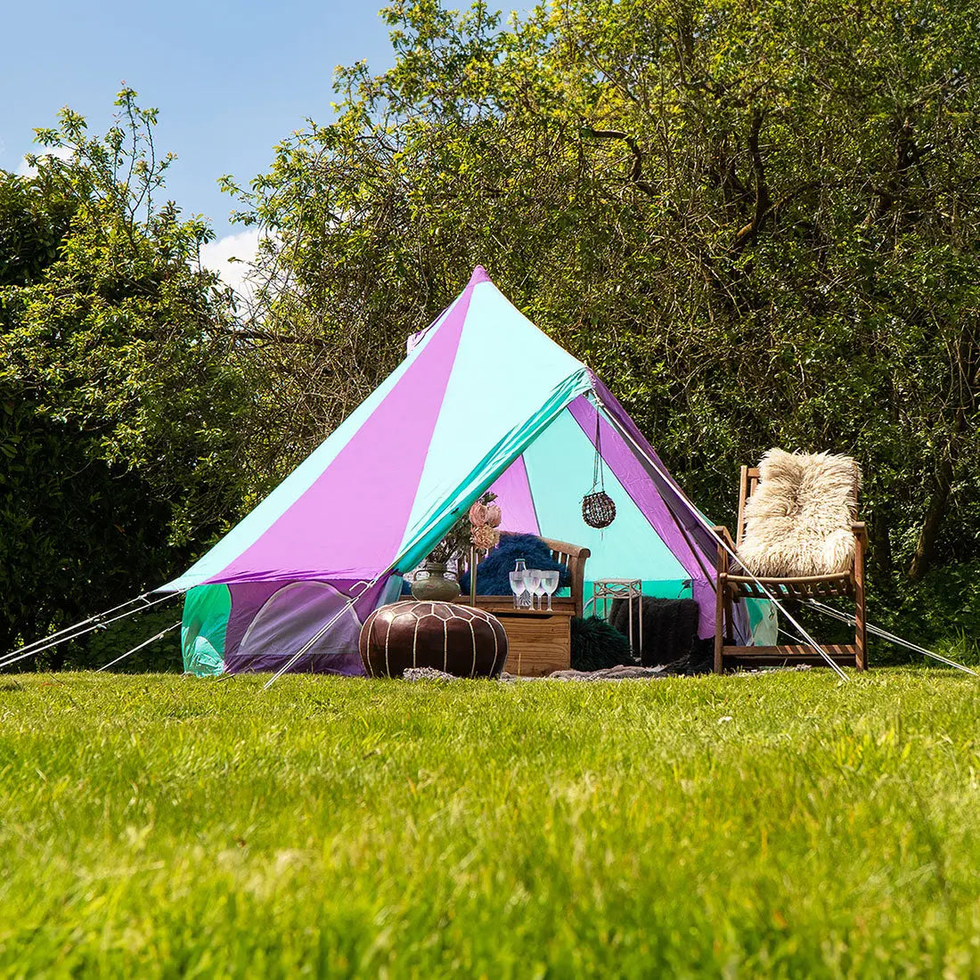 Multicolour Rainbow Classic Bell Tent