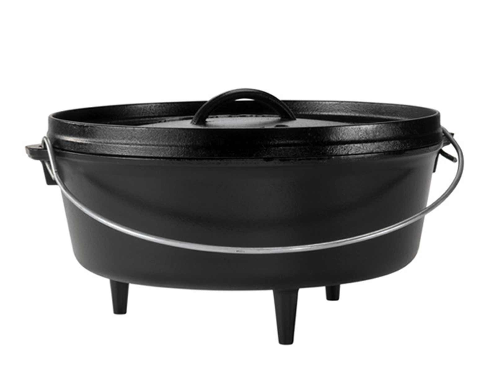 Premium Cast Iron Dutch Oven - 12 Inch / 6 Quart