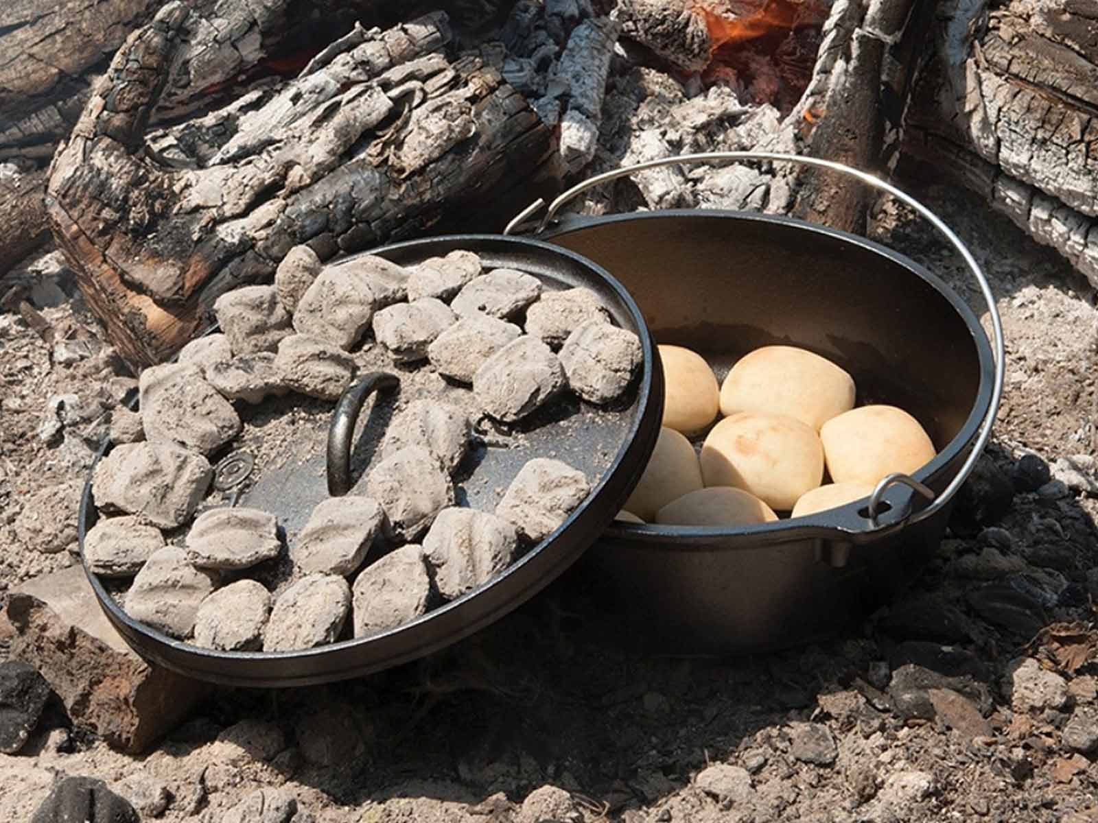 Premium Cast Iron Dutch Oven - 12 Inch / 6 Quart