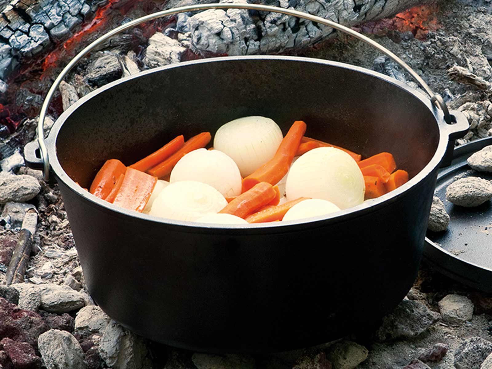 Premium Cast Iron Dutch Oven - 12 Inch / 6 Quart