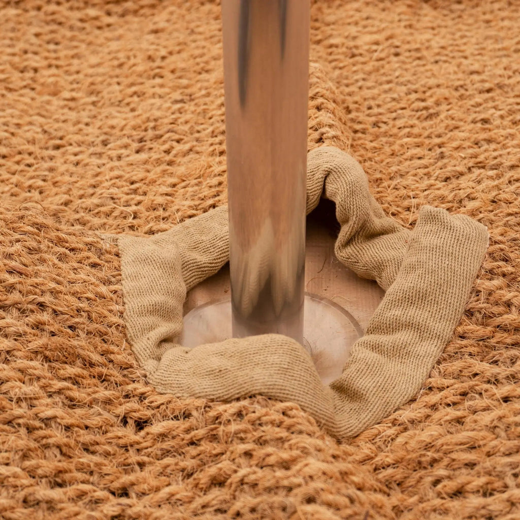 Boutique Camping Bell Tent Half Moon Coir Matting
