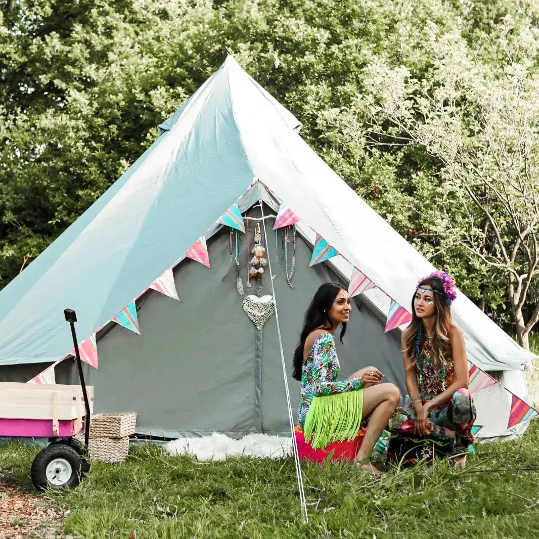 4m Classic Grey Bell Tent - Oxford 230gsm