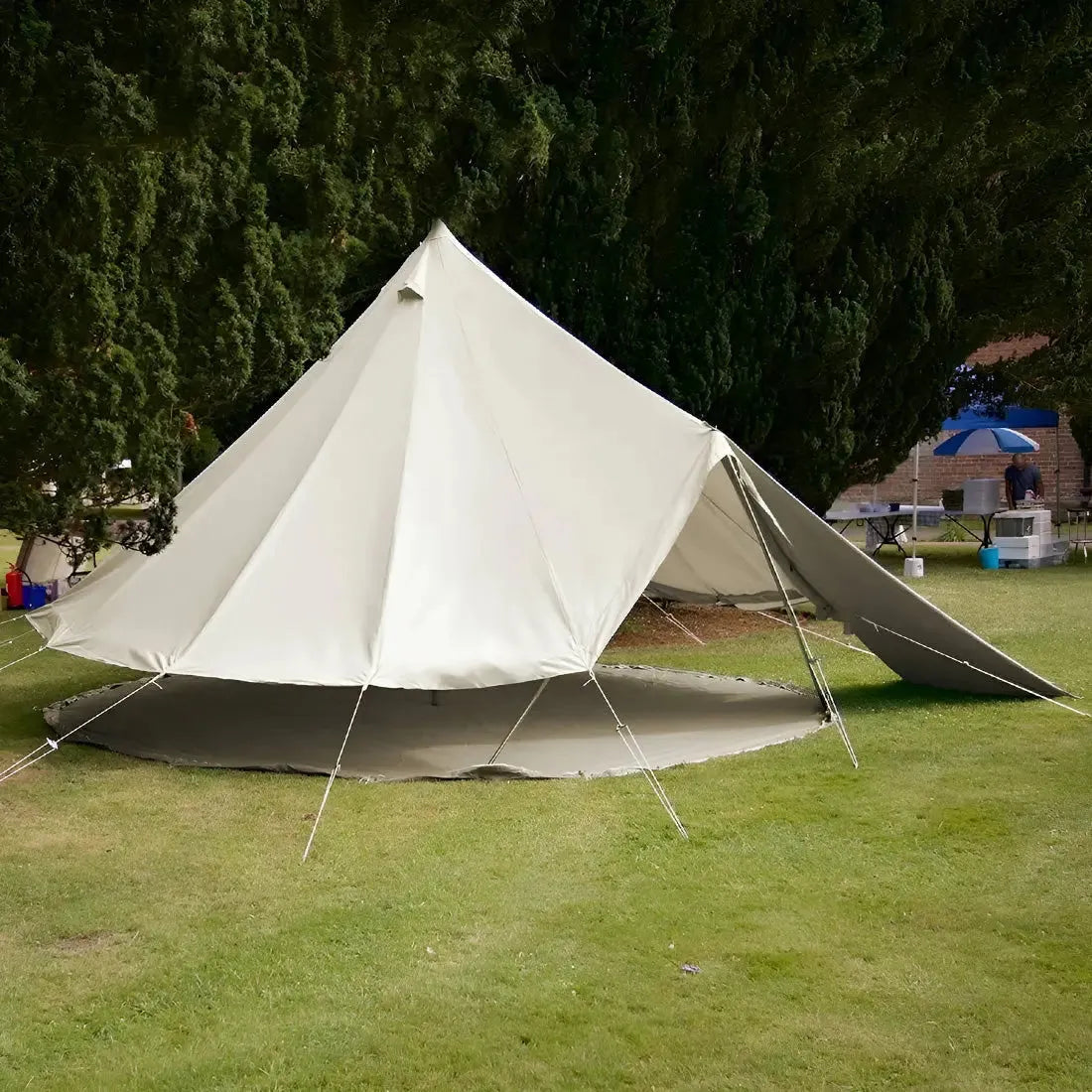 Boutique Camping Bell Tent Triangle Tarp Awning