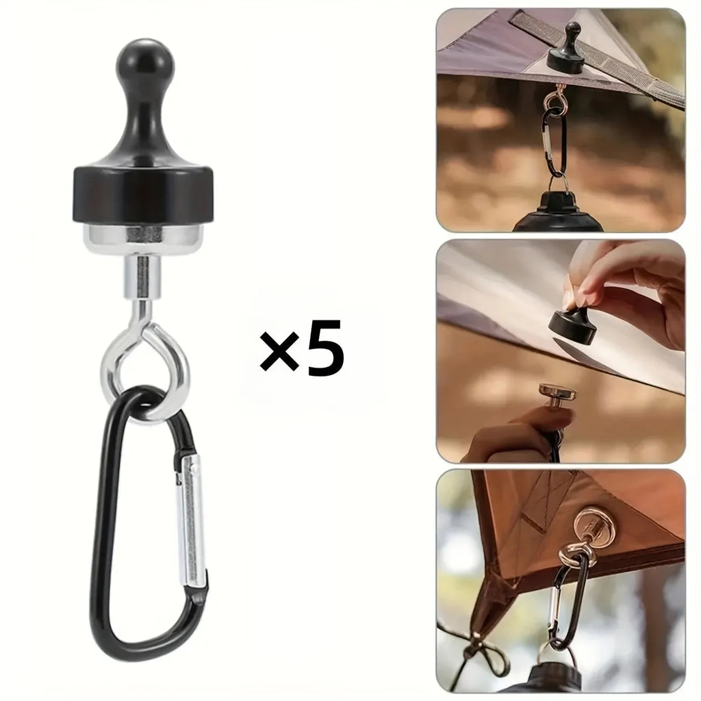 Boutique Camping Heavy Duty Magnetic Bell Tent Hooks (5 Pack)