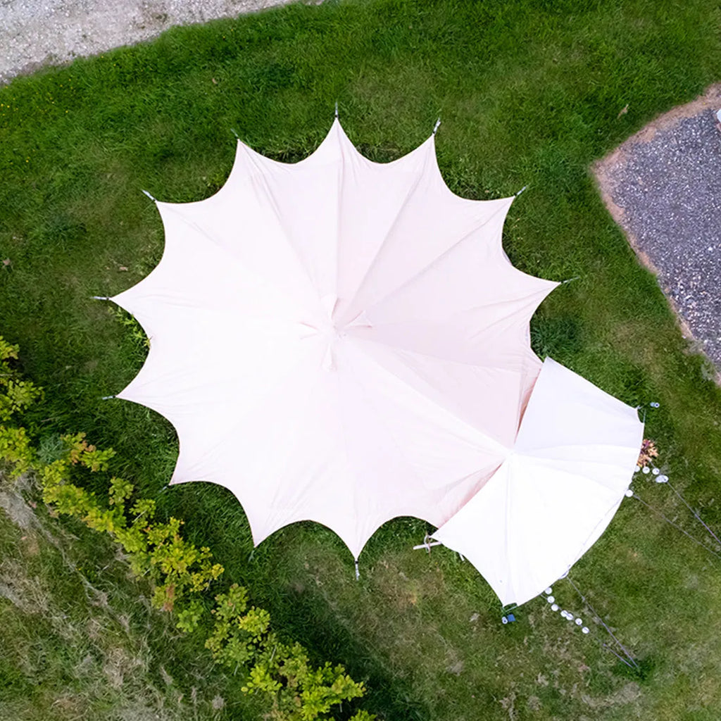 Boutique Camping Bell Tent Curved Canopy Awning
