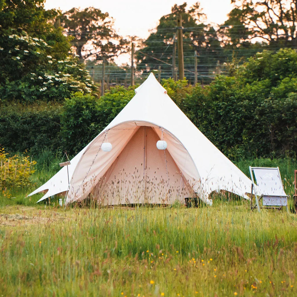 Boutique Camping Bell Tent Curved Canopy Awning