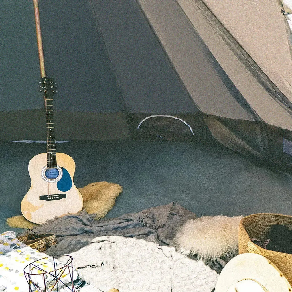 4m Classic Grey Bell Tent - Oxford 230gsm