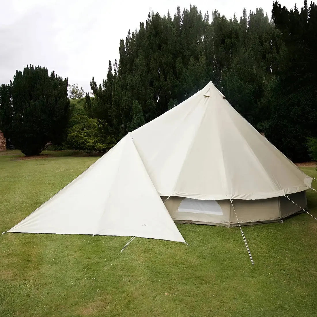 Boutique Camping Bell Tent Triangle Tarp Awning