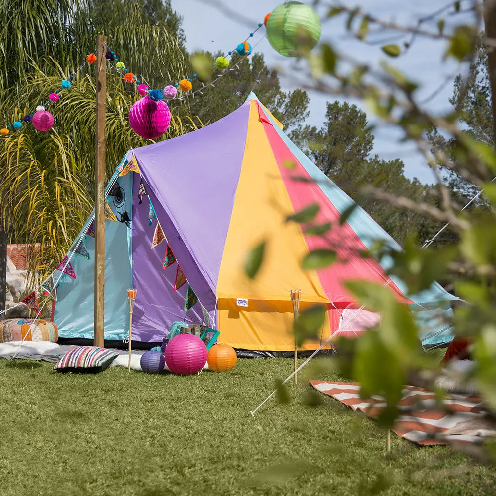 Multicolour Rainbow Classic Bell Tent