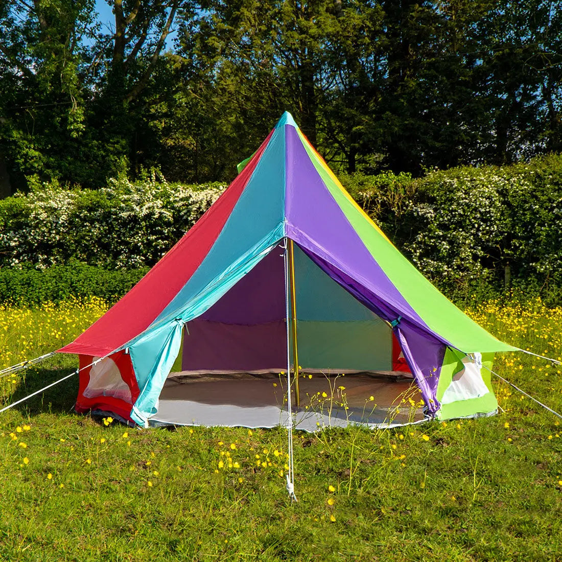 Multicolour Rainbow Classic Bell Tent