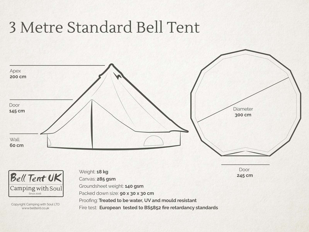 3 metre Standard Bell Tent