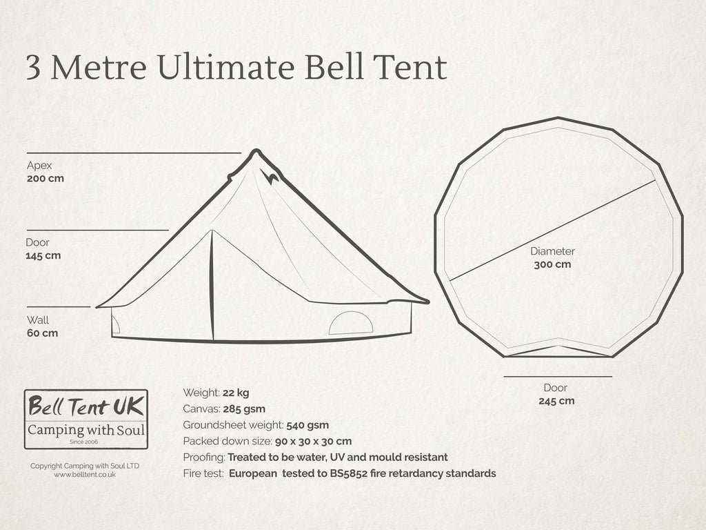 3 metre Ultimate Bell Tent