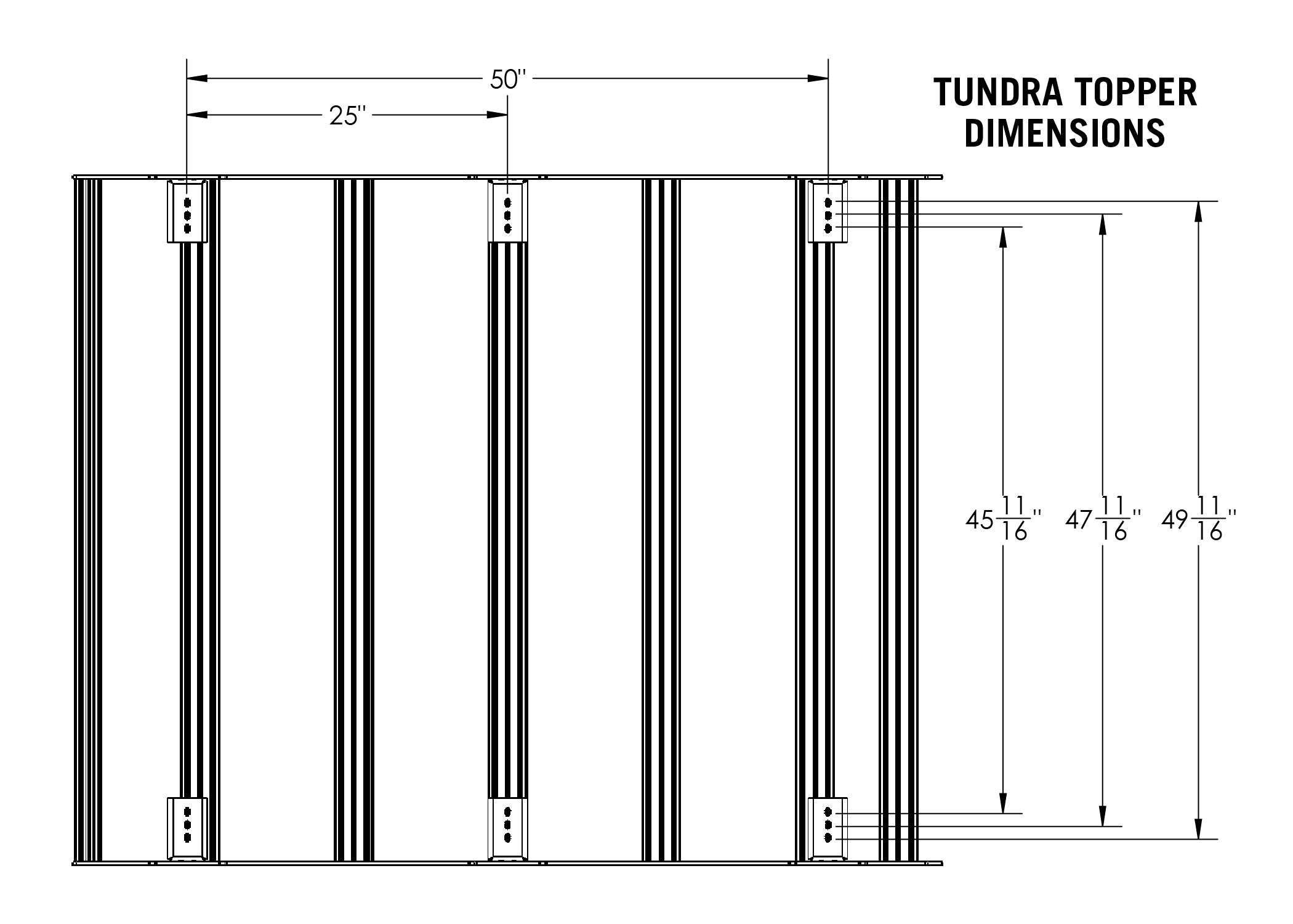 Toyota Tundra Bed Rack - DRIFTR Topper Add-on