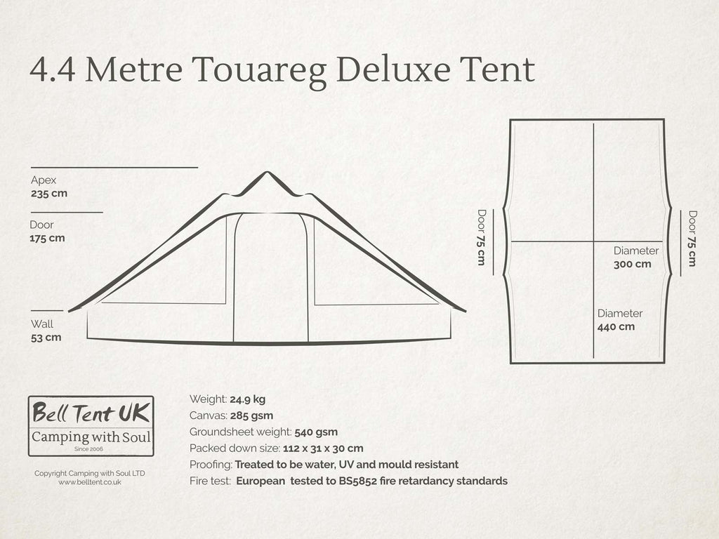 5.4 metre Deluxe Touareg Tent