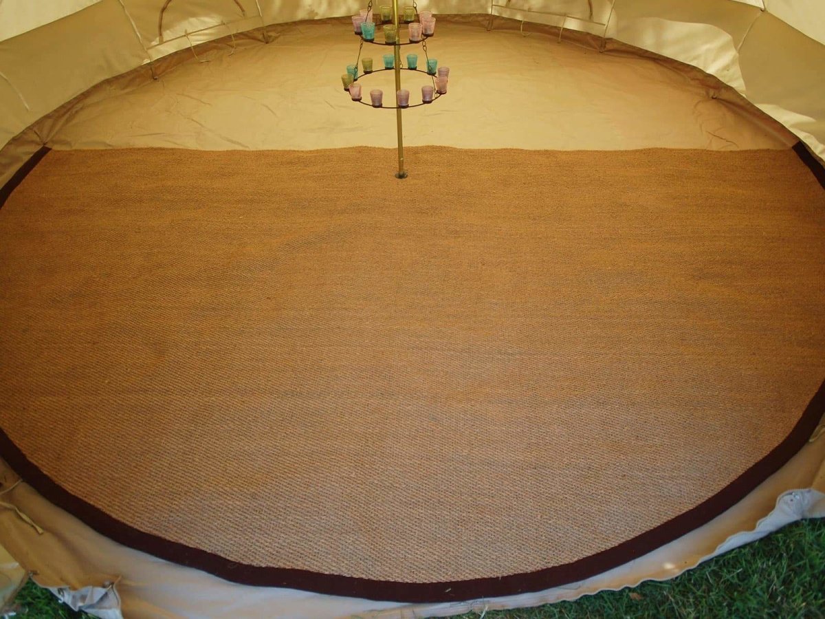 4.5 metre Bell Tent Coir Matting (Half Moon)