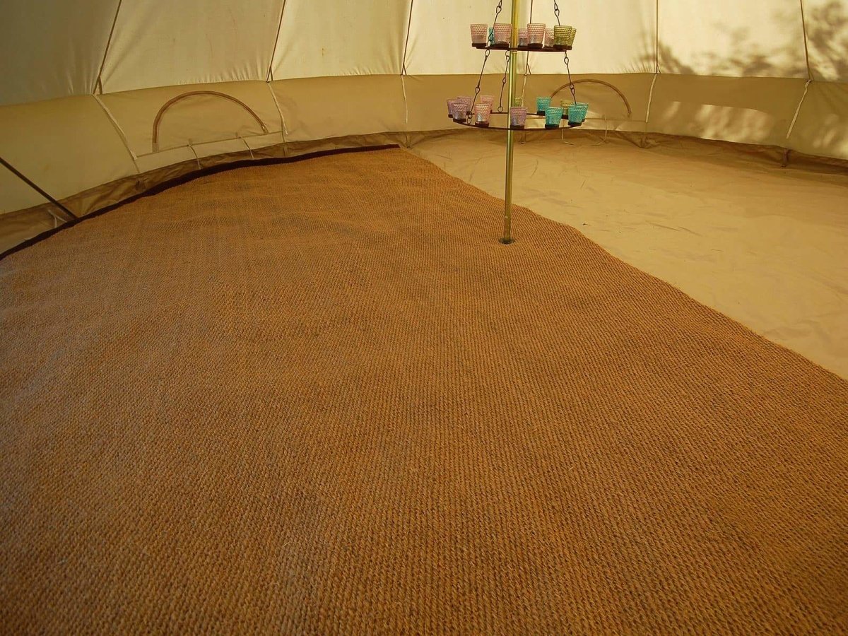 4.5 metre Bell Tent Coir Matting (Half Moon)