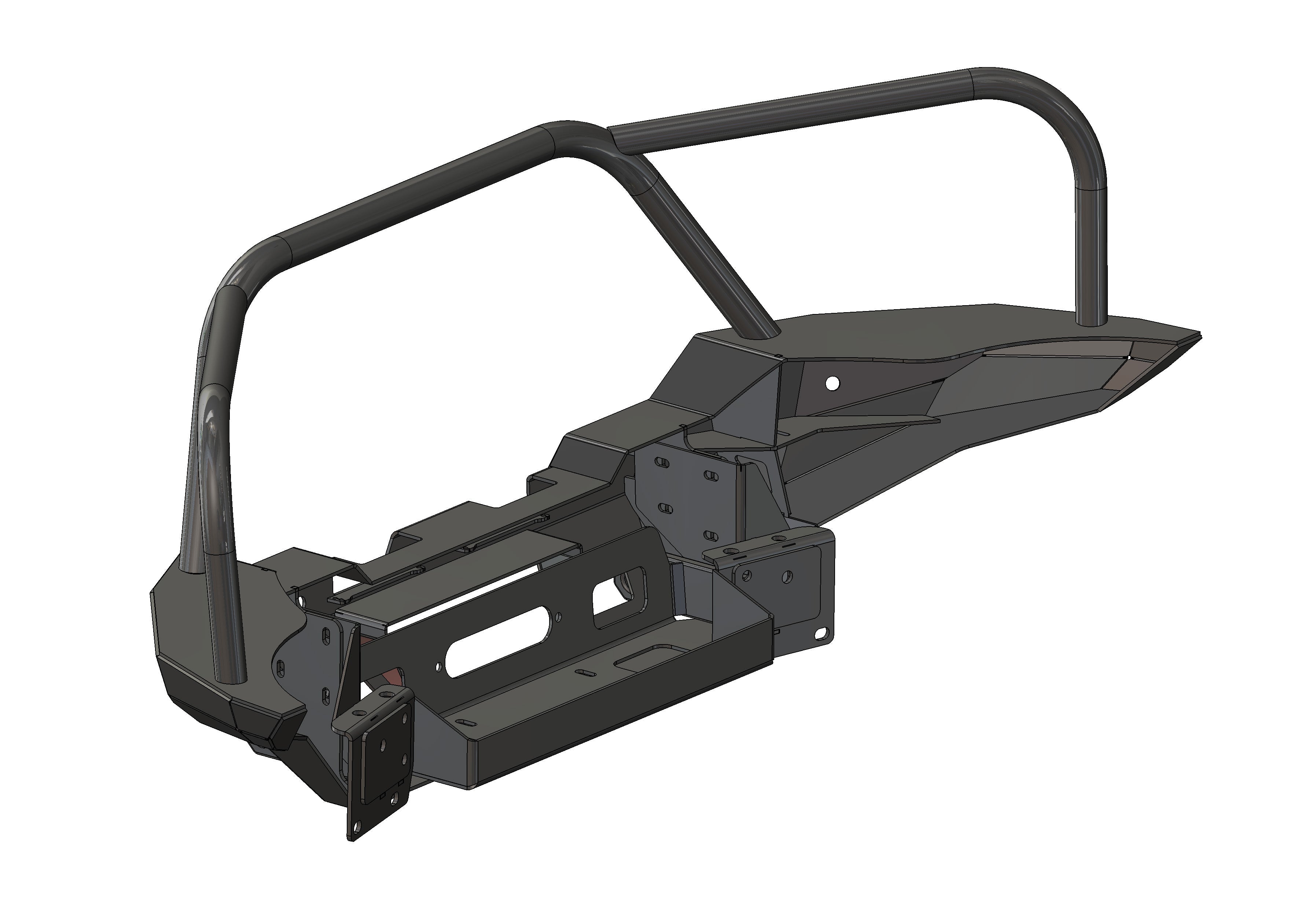 Hi-Lite Overland Toyota Tacoma Front Bumper 4th Gen (2024-2025) [Bull Bar]