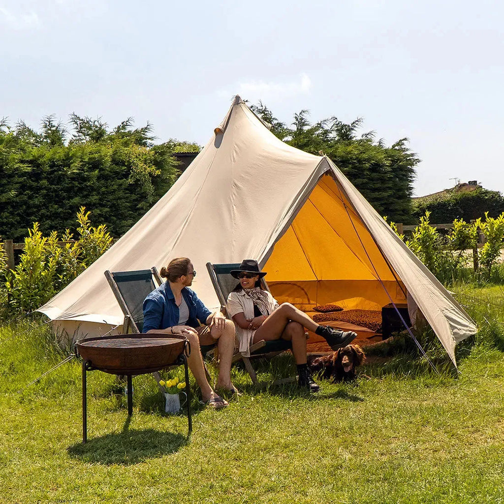 Boutique Camping Bell Tent Triangle Tarp Awning