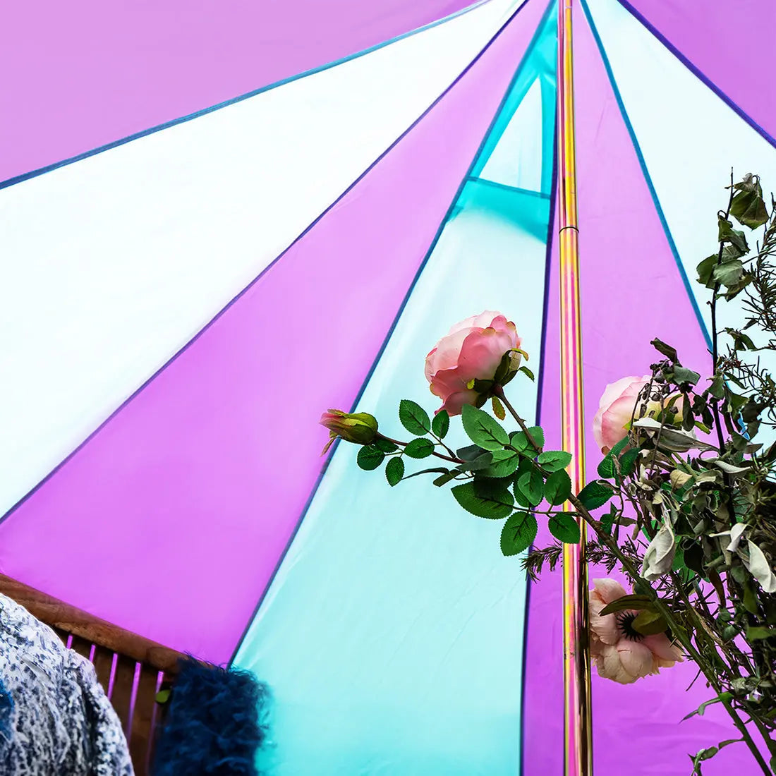 Multicolour Rainbow Classic Bell Tent