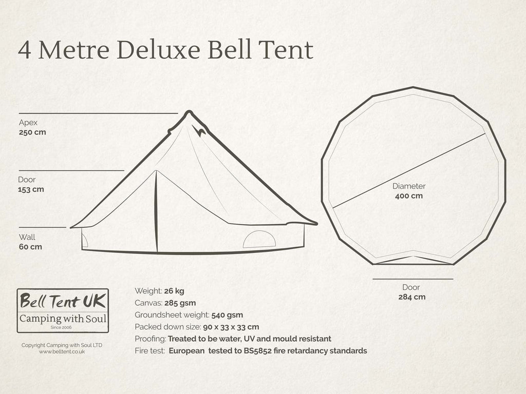 4 metre Deluxe Bell Tent