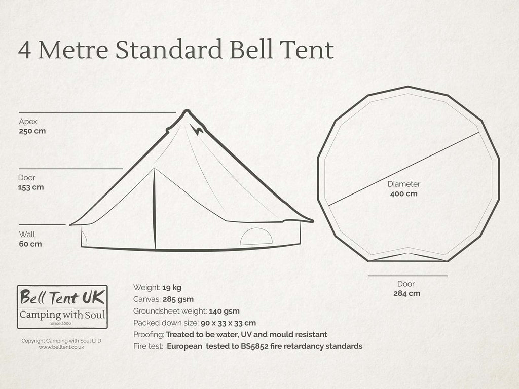 4 metre Standard Bell Tent