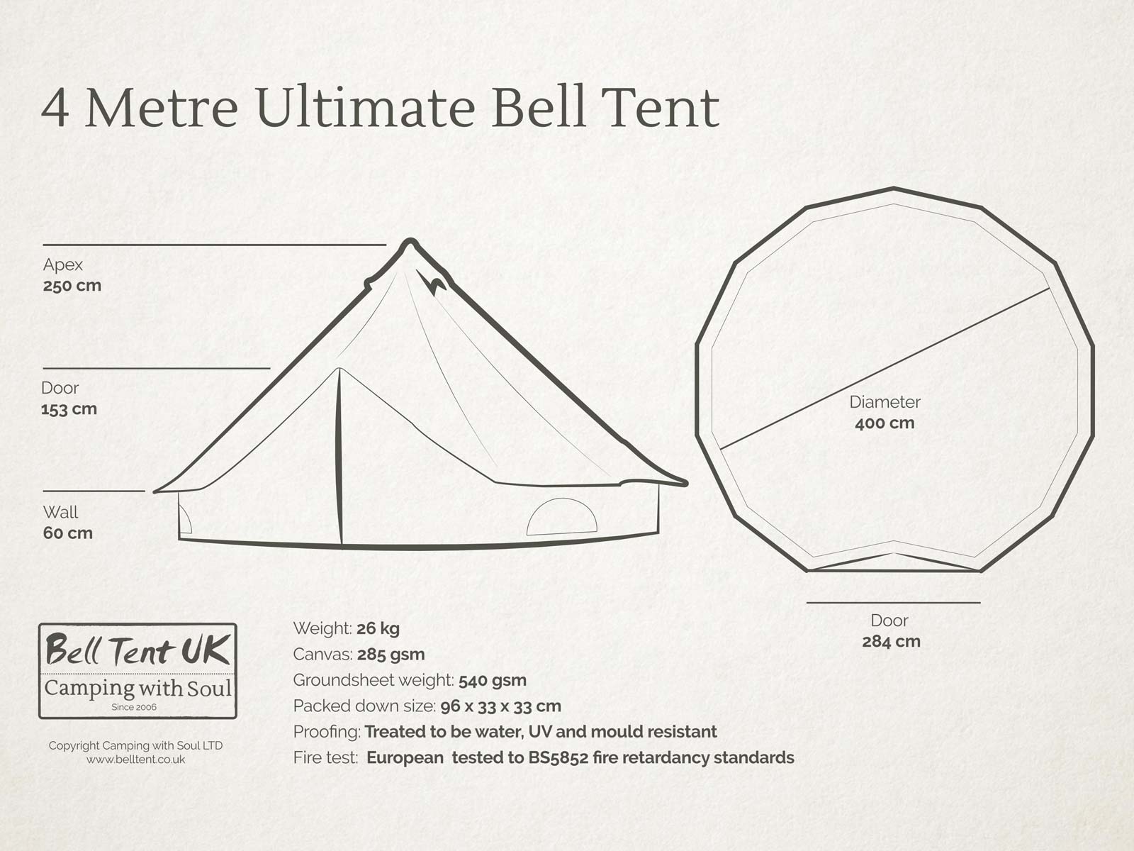 4 metre Ultimate Bell Tent