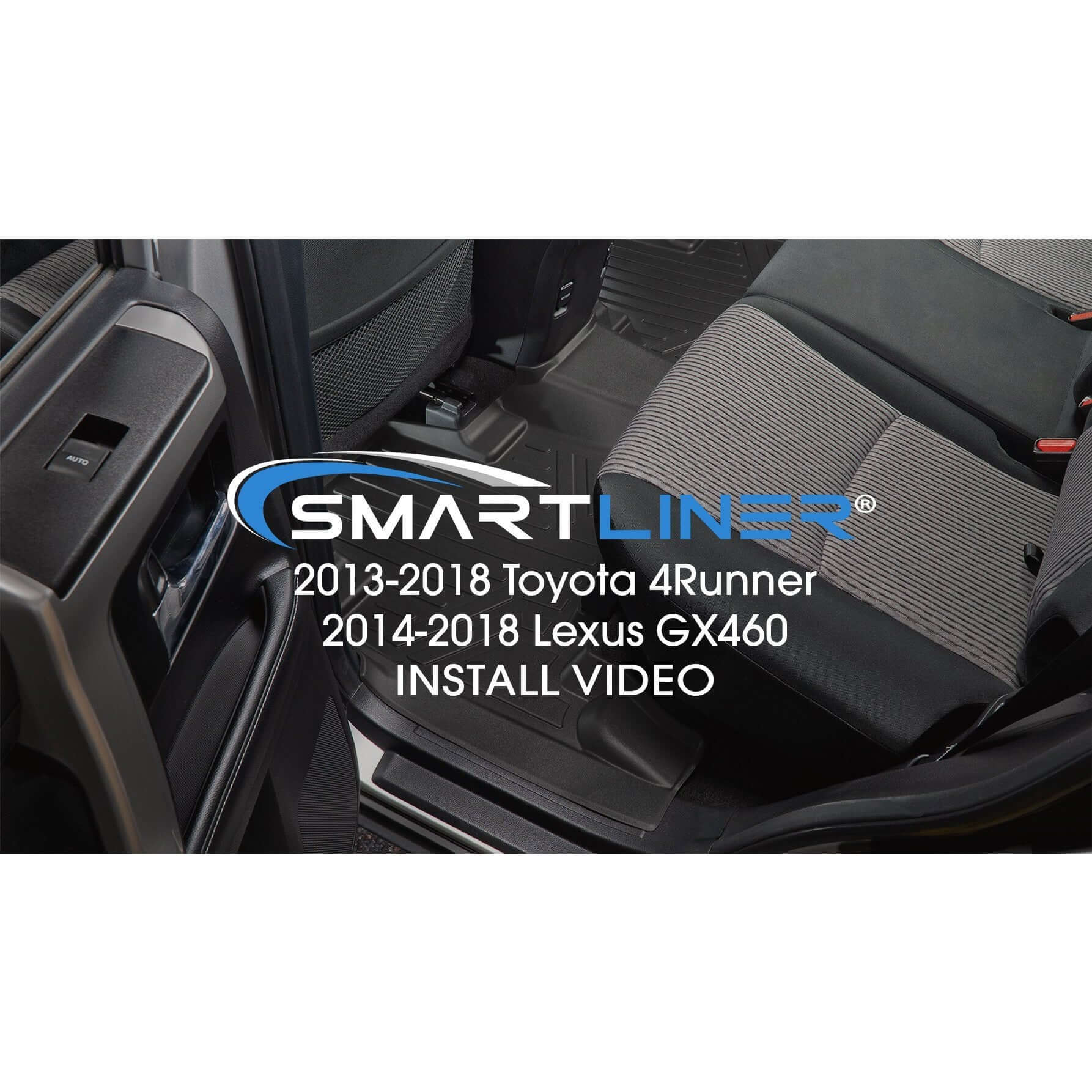 SMARTLINER Custom Fit Floor Liners For 2013-2024 Toyota 4Runner (5 Passenger with Sliding Rear Tray)