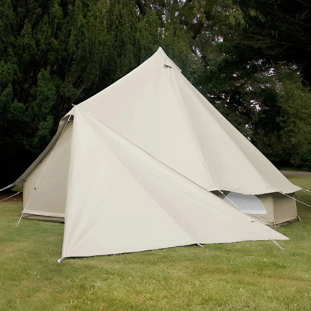 Boutique Camping Bell Tent Triangle Tarp Awning