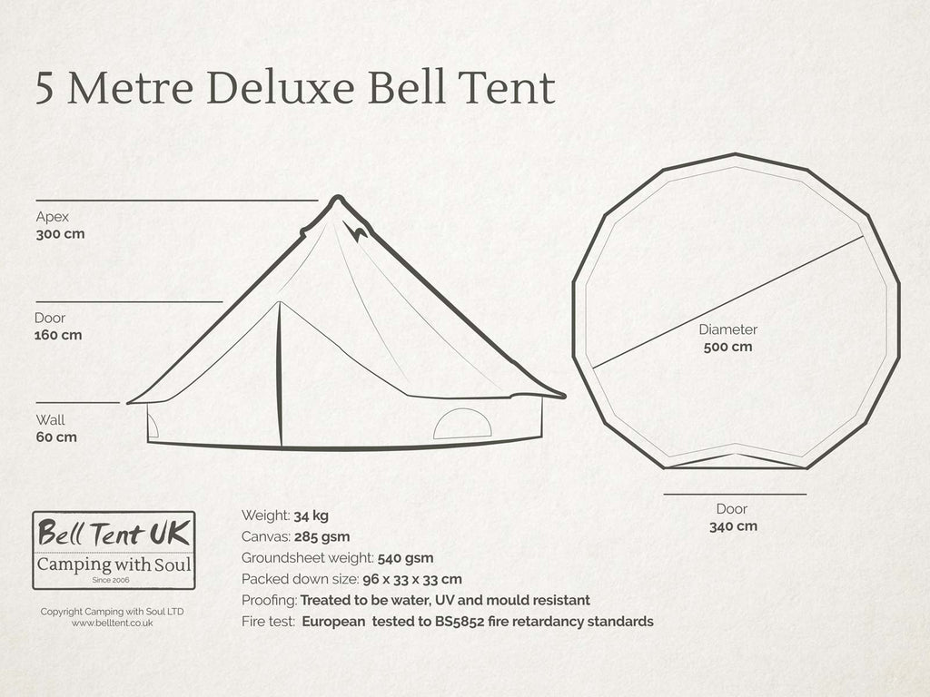 5 metre Deluxe Bell Tent