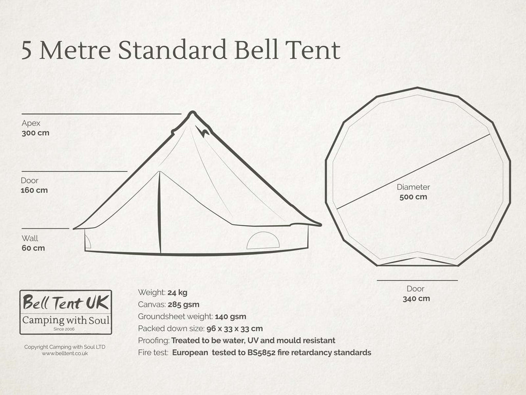 5 metre Standard Bell Tent