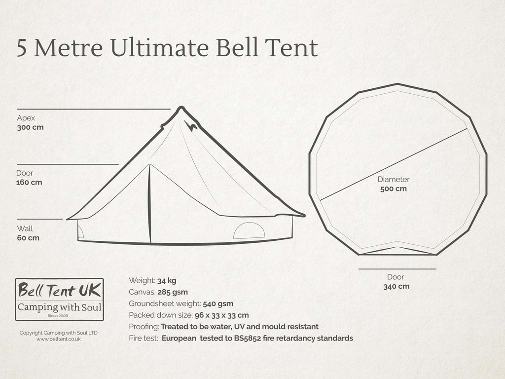 5 metre Ultimate Bell Tent