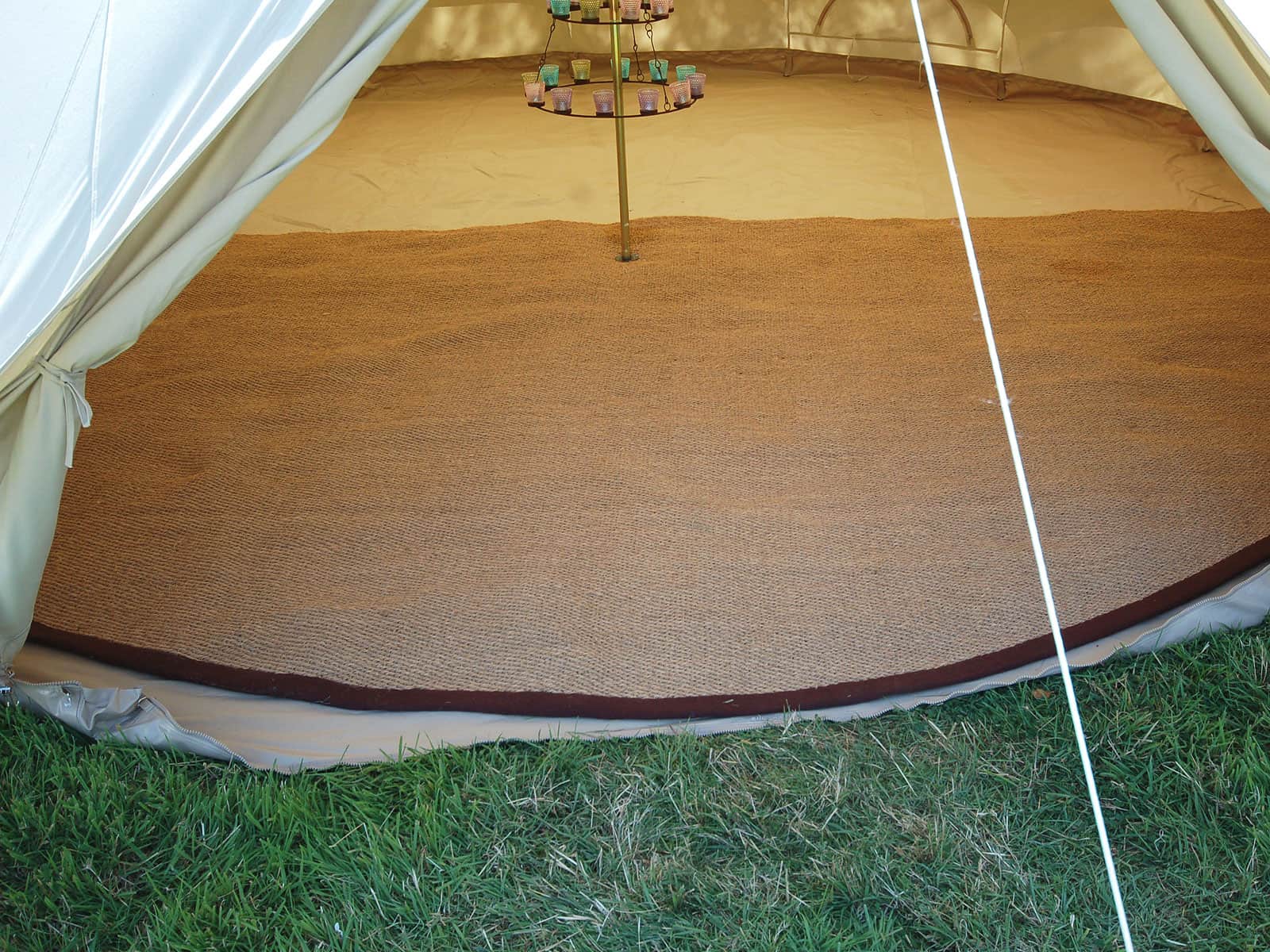 6 metre Bell Tent Coir Matting (Half Moon)