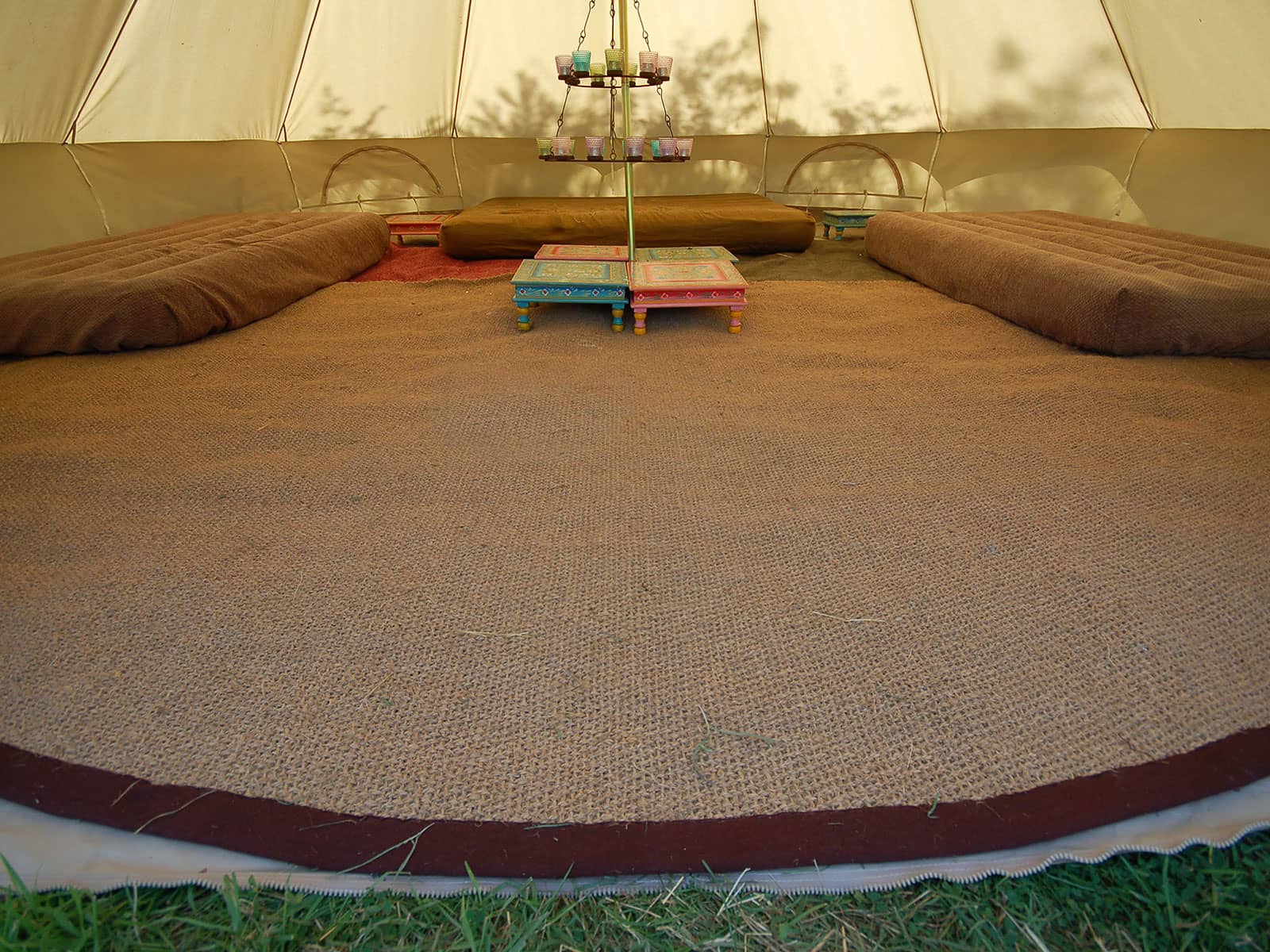 6 metre Bell Tent Coir Matting (Half Moon)