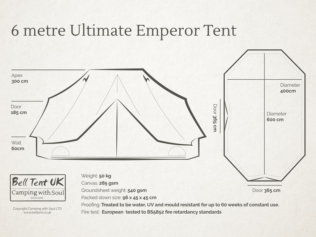 6 metre Ultimate Emperor Bell Tent