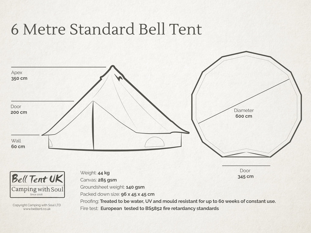 6 metre Standard Bell Tent