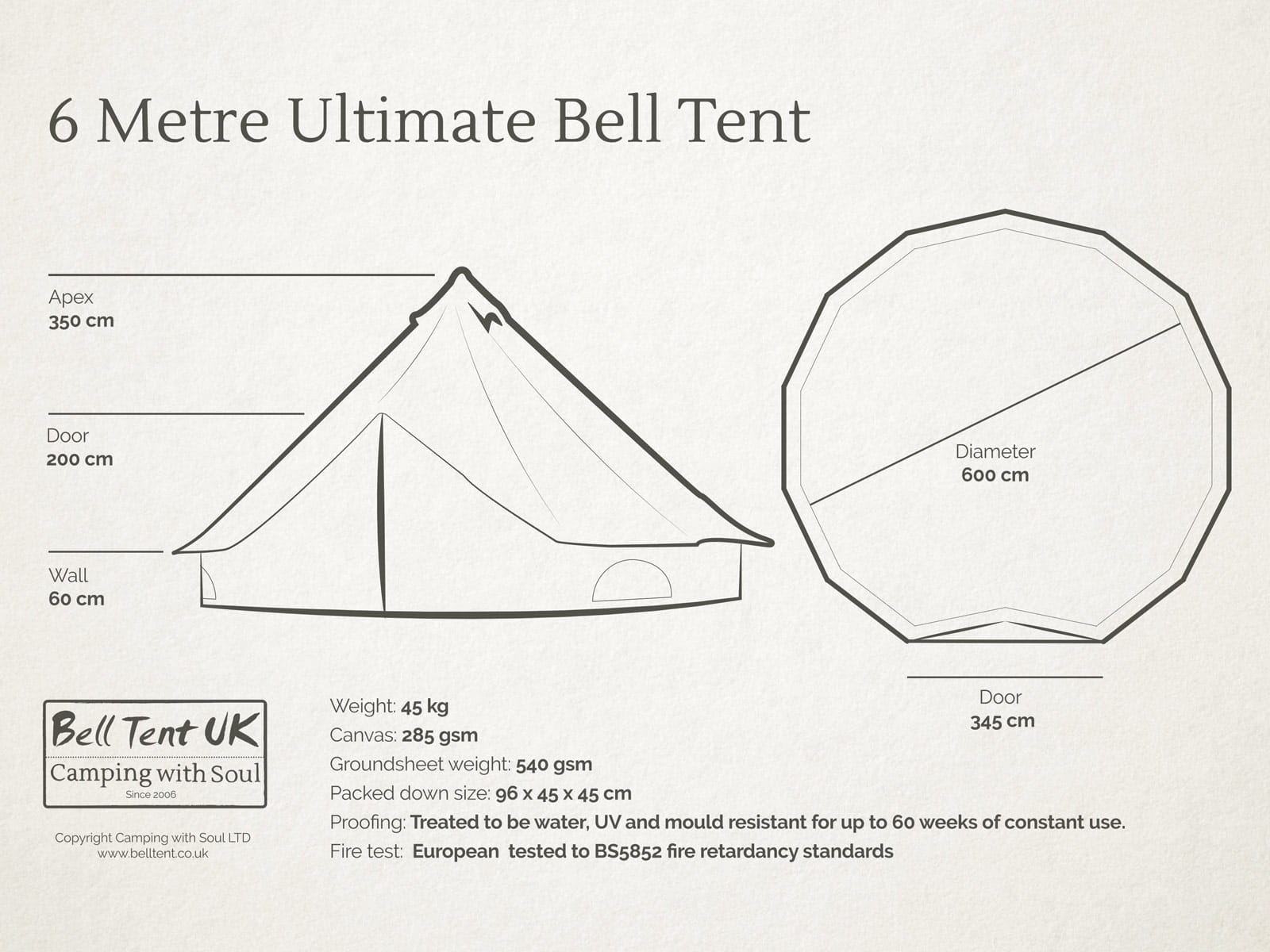 6 metre Ultimate Bell Tent