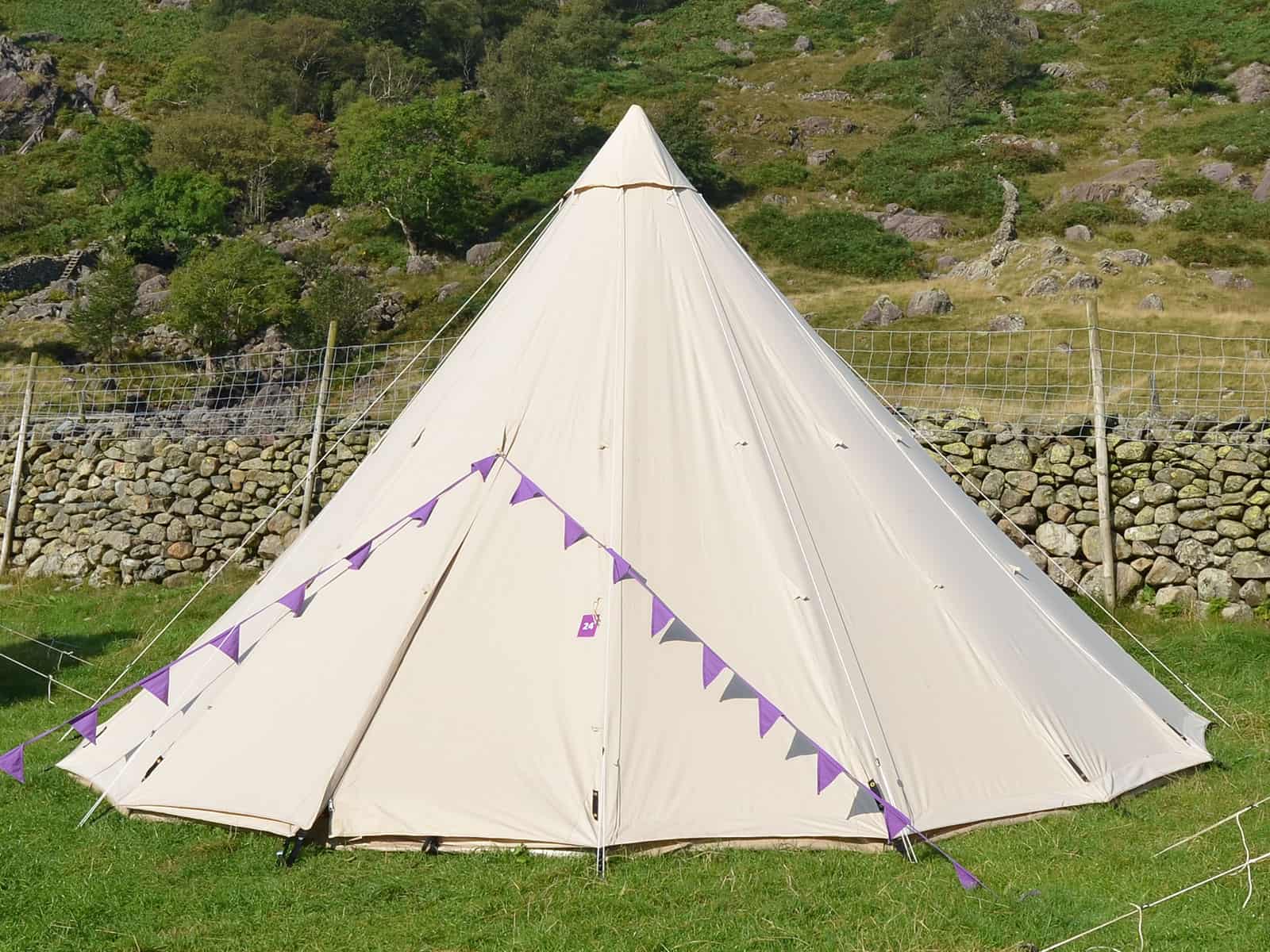 6 metre Ultimate Single Pole Tipi Tent