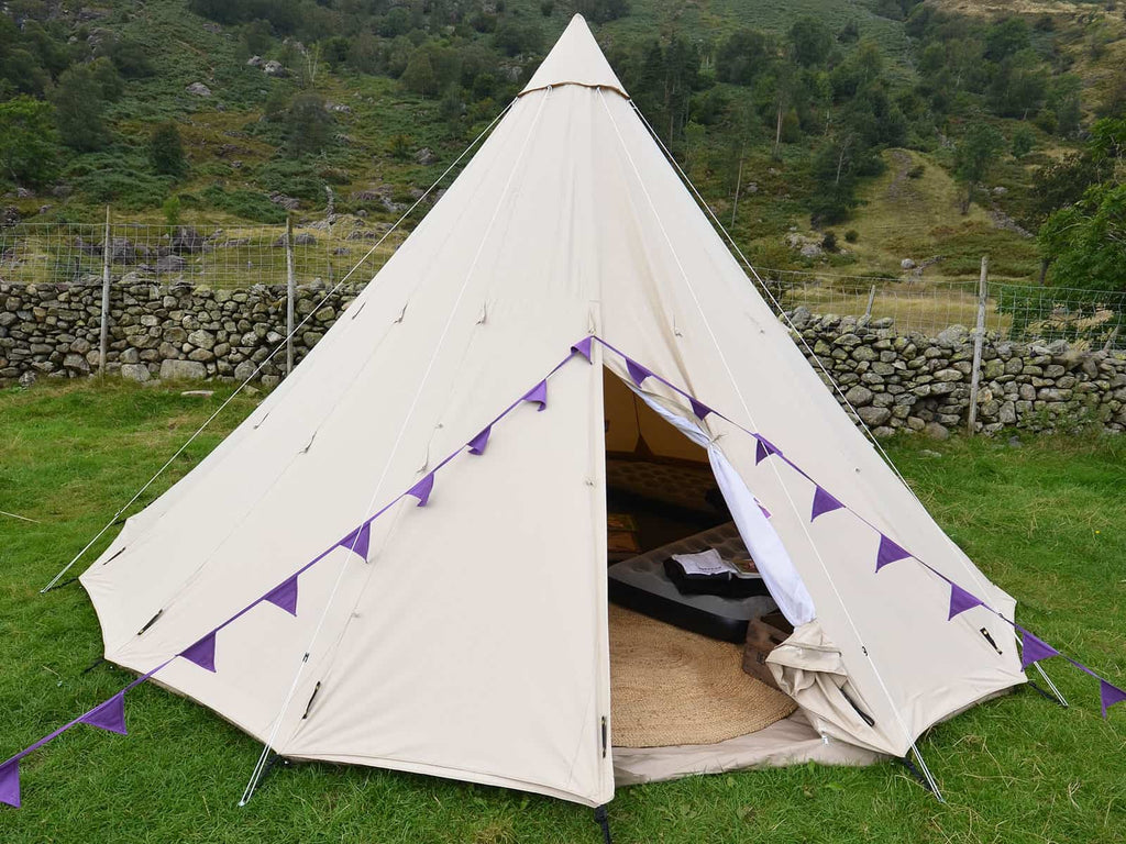 6 metre Ultimate Single Pole Tipi Tent