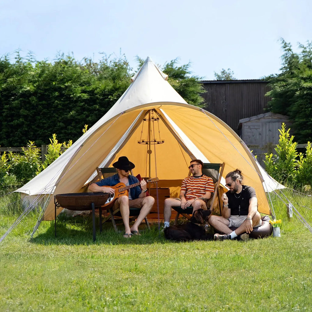 Boutique Camping Bell Tent Curved Canopy Awning