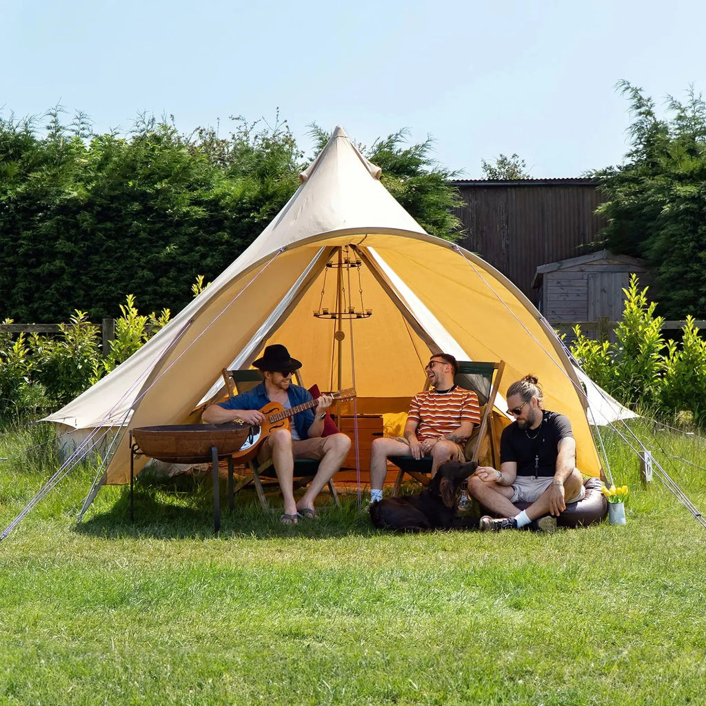 Boutique Camping Bell Tent Curved Canopy Awning