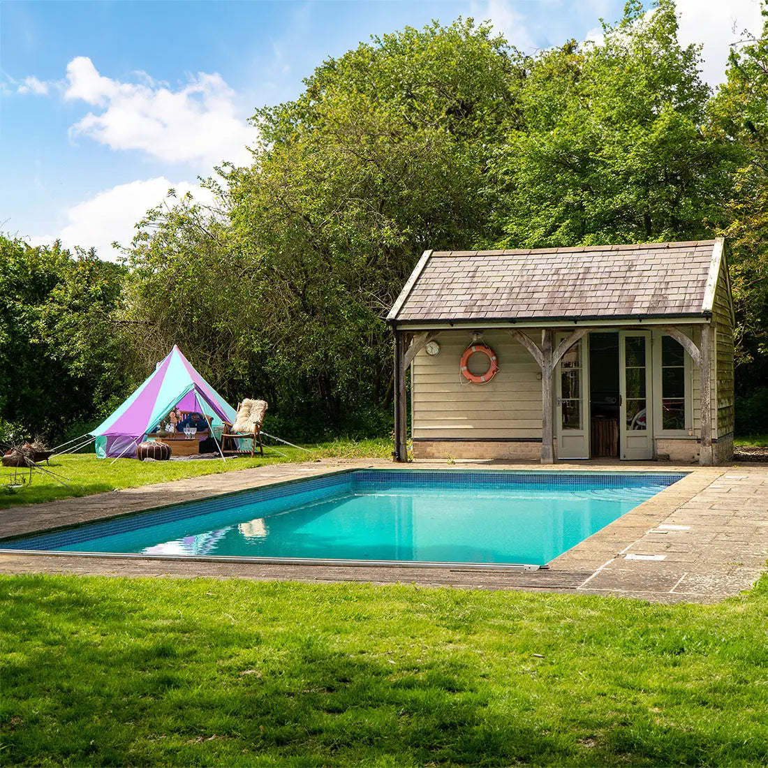 Multicolour Rainbow Classic Bell Tent
