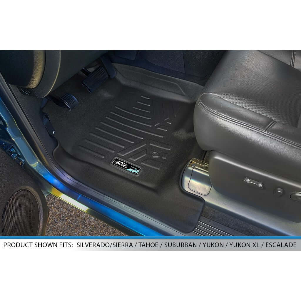 SMARTLINER Custom Fit Floor Liners For 2007-2013 Silverado/Sierra - 2007-14 Tahoe-Suburban-Yukon-Yukon XL-Escalade