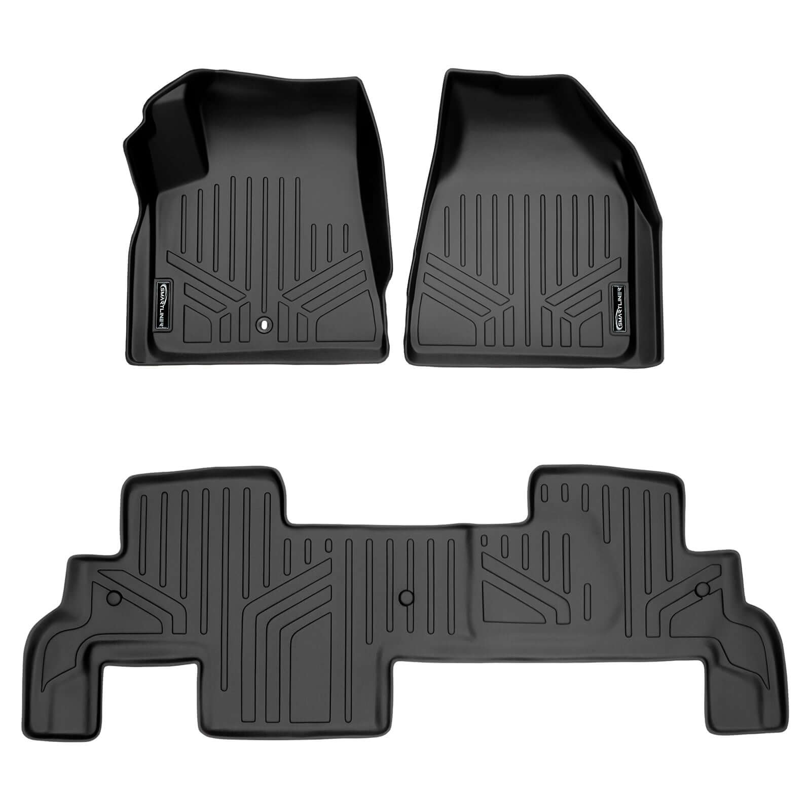 SMARTLINER Custom Fit Floor Liners For Traverse/Enclave/Acadia/Outlook (with 2nd Row Bench Seat)