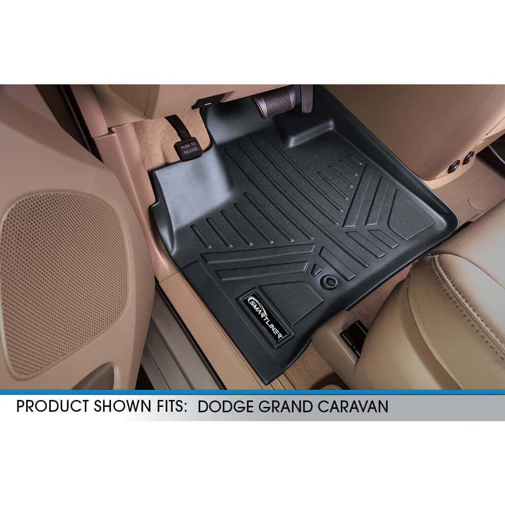 Smart Trim™ Custom Fit Floor Liners For 2008 2020 Caravan/Town & Country (Stow'n Go Only)
