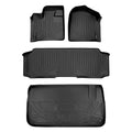 SMARTLINER Custom Fit Floor Liners For 2013-2020 Dodge Grand Caravan with Second Row Bench Seats and 1st Row Super Console