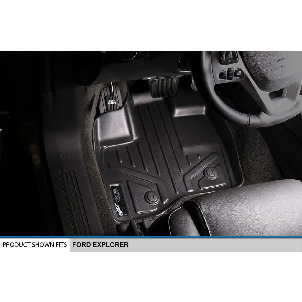 SMARTLINER Custom Fit Floor Liners For 2011-2014 Ford Explorer (with 2nd Row Center Console)