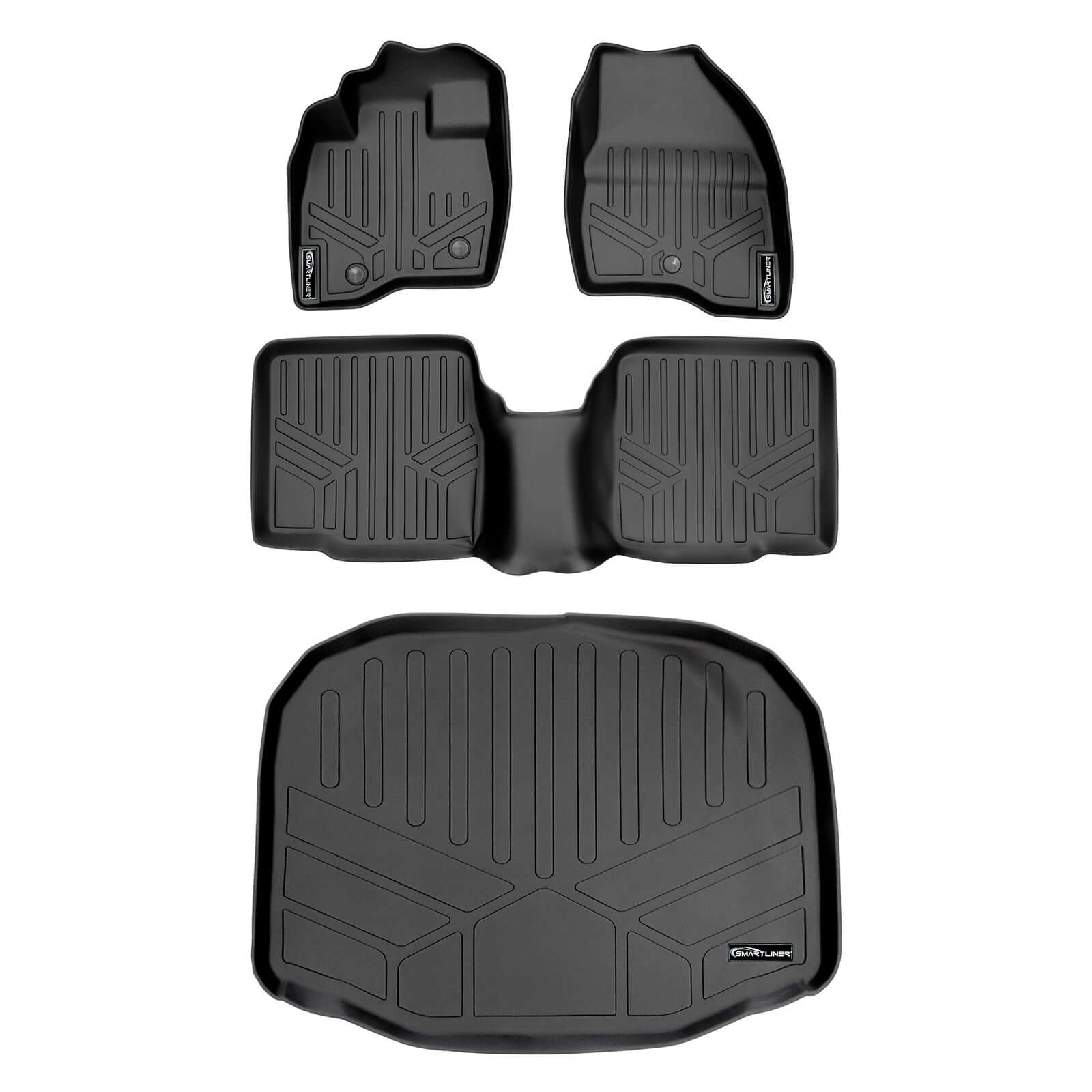 SMARTLINER Custom Fit Floor Liners For 2011-2014 Explorer (without 2nd Row Center Console)