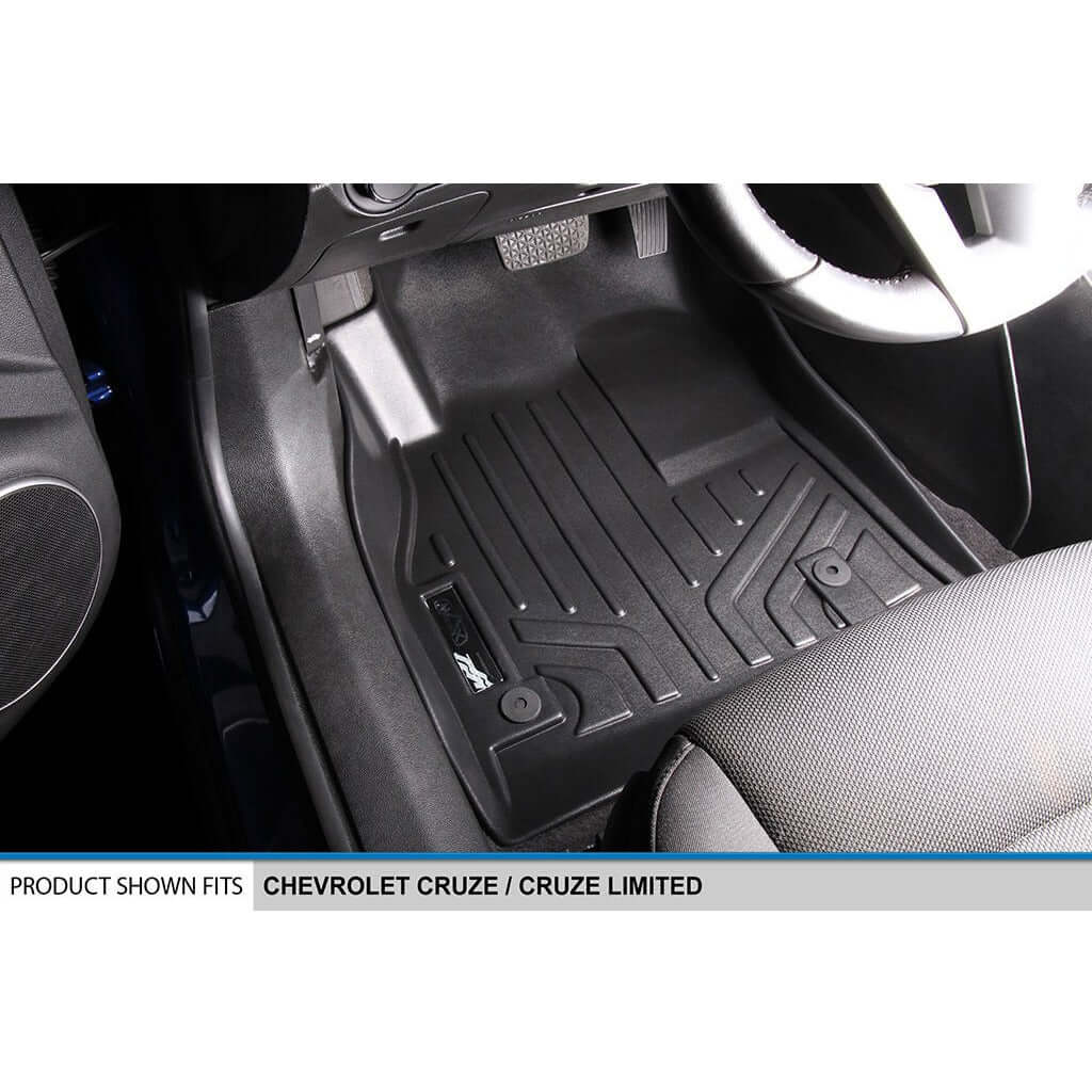 SMARTLINER Custom Fit Floor Liners For 2011-2015 Chevrolet Cruze / 2016 Cruze Limited